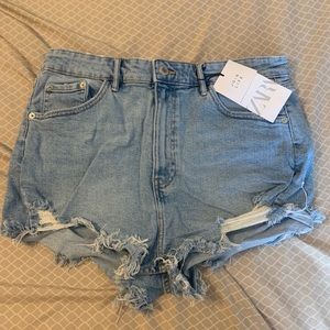 Zara Hi Rise Demin Shorts